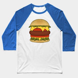 Cool Burger Baseball T-Shirt